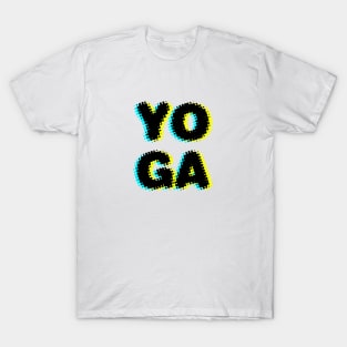 Yoga Halftone Black T-Shirt